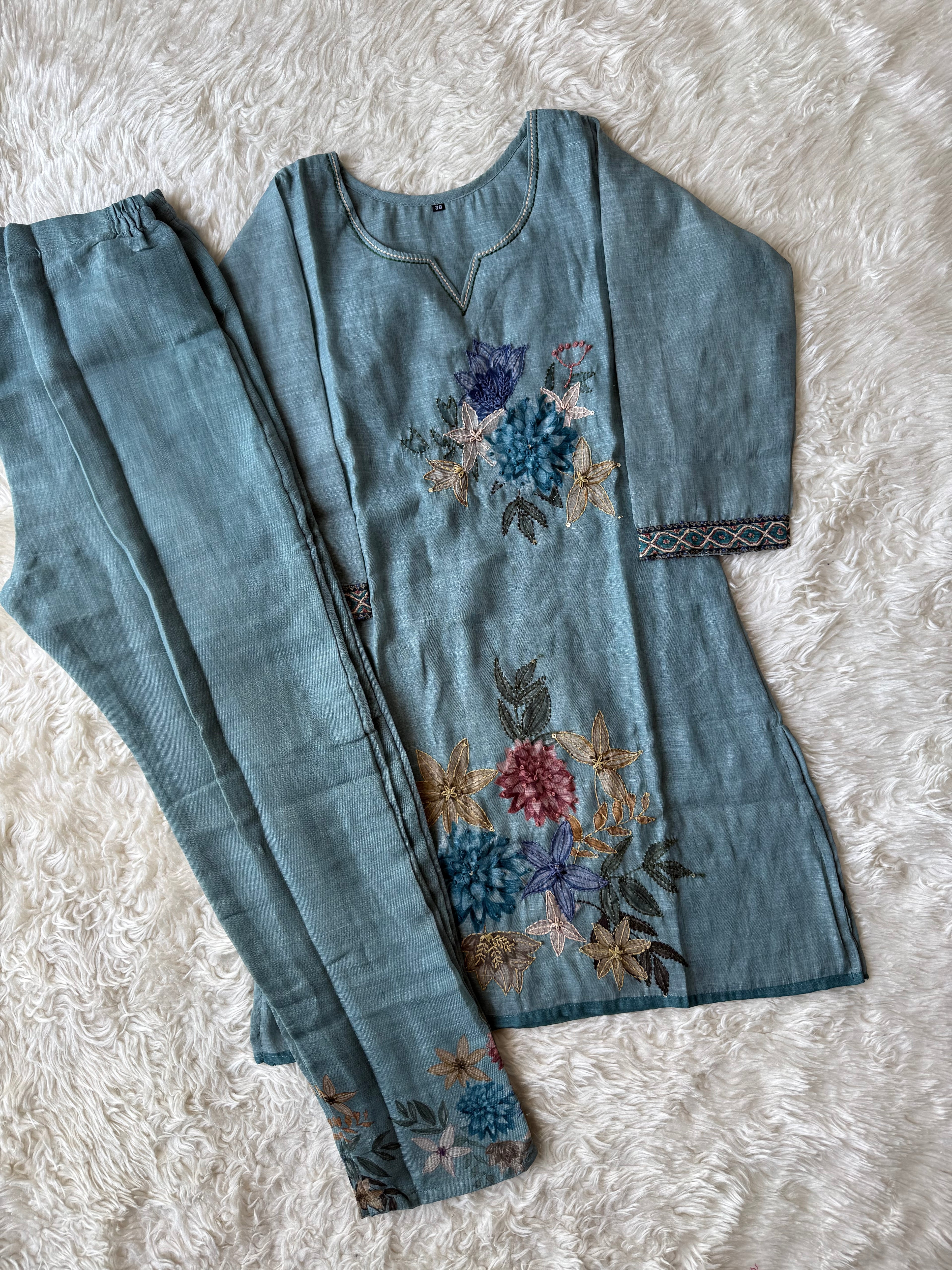 Chanderi Silk Co-ord Set
