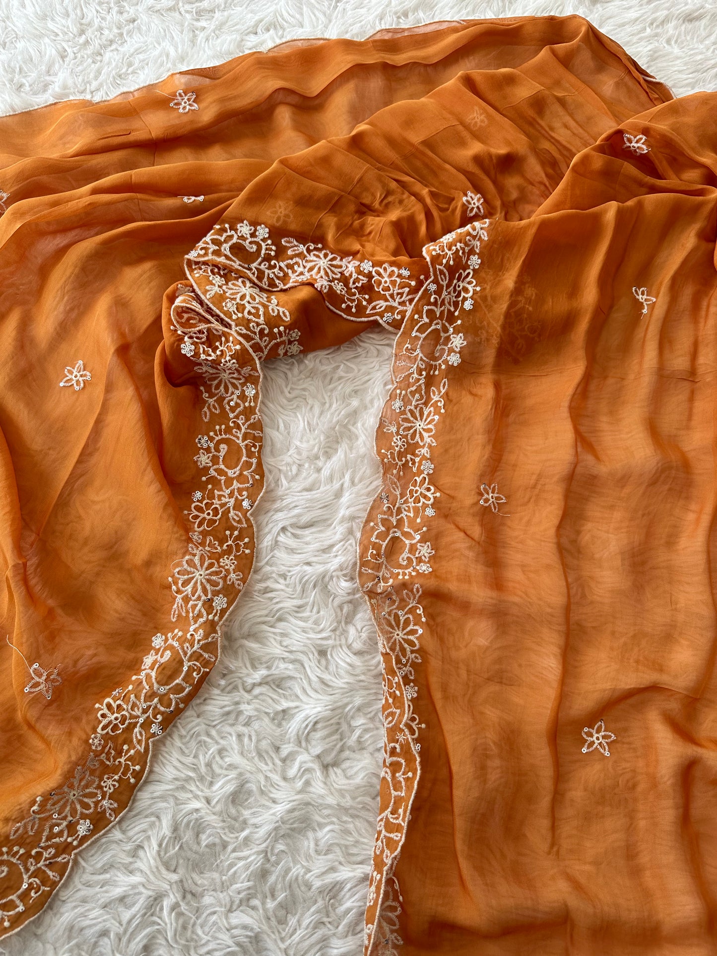 Mul Chanderi Kurti Pant Dupatta Set