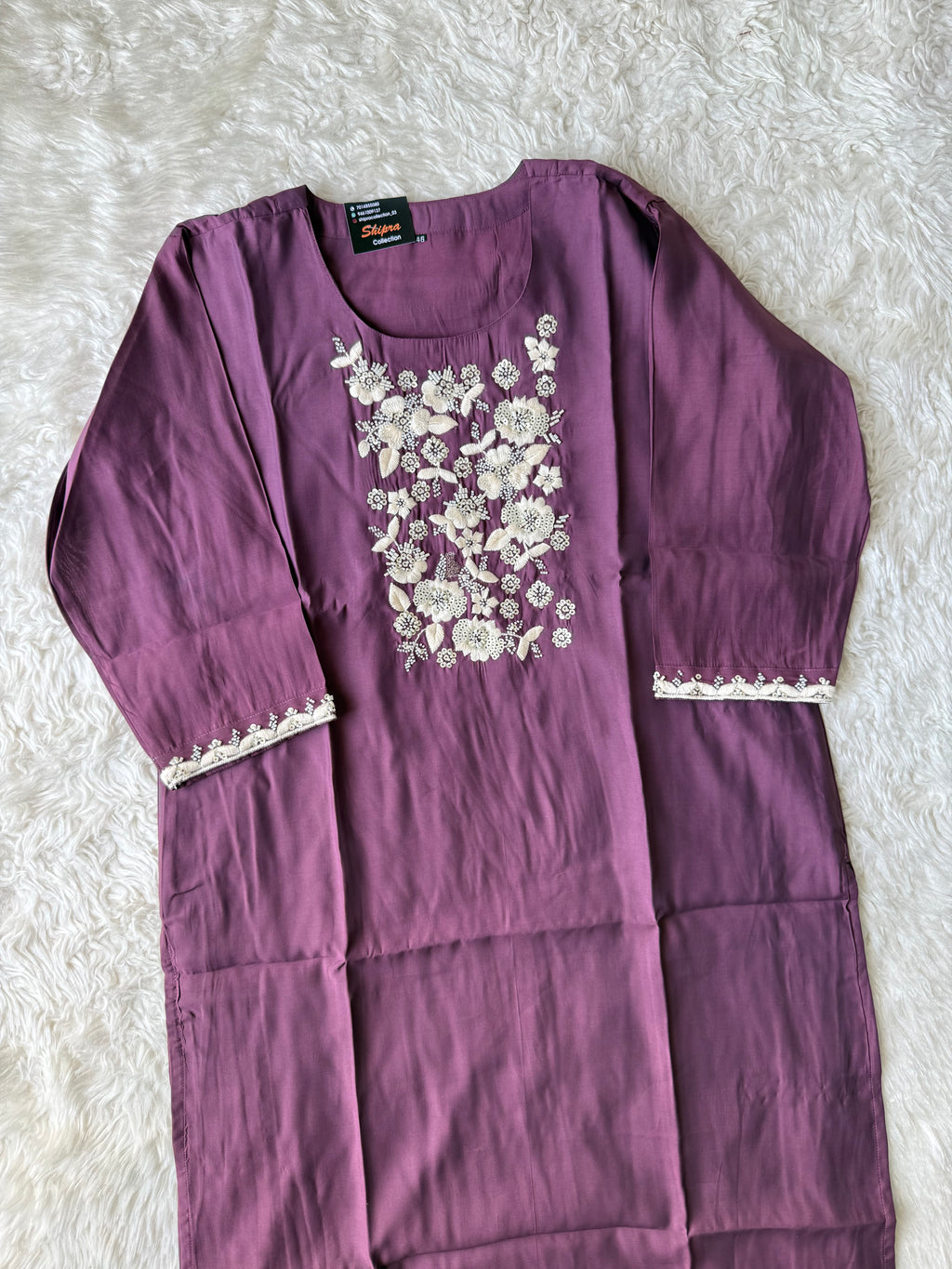 “Plus Size” Roman Silk Kurti Pant Dupatta Set