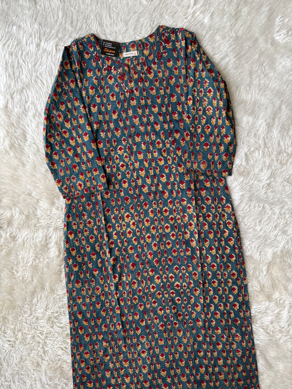 Premium Cotton Handblock Kurti