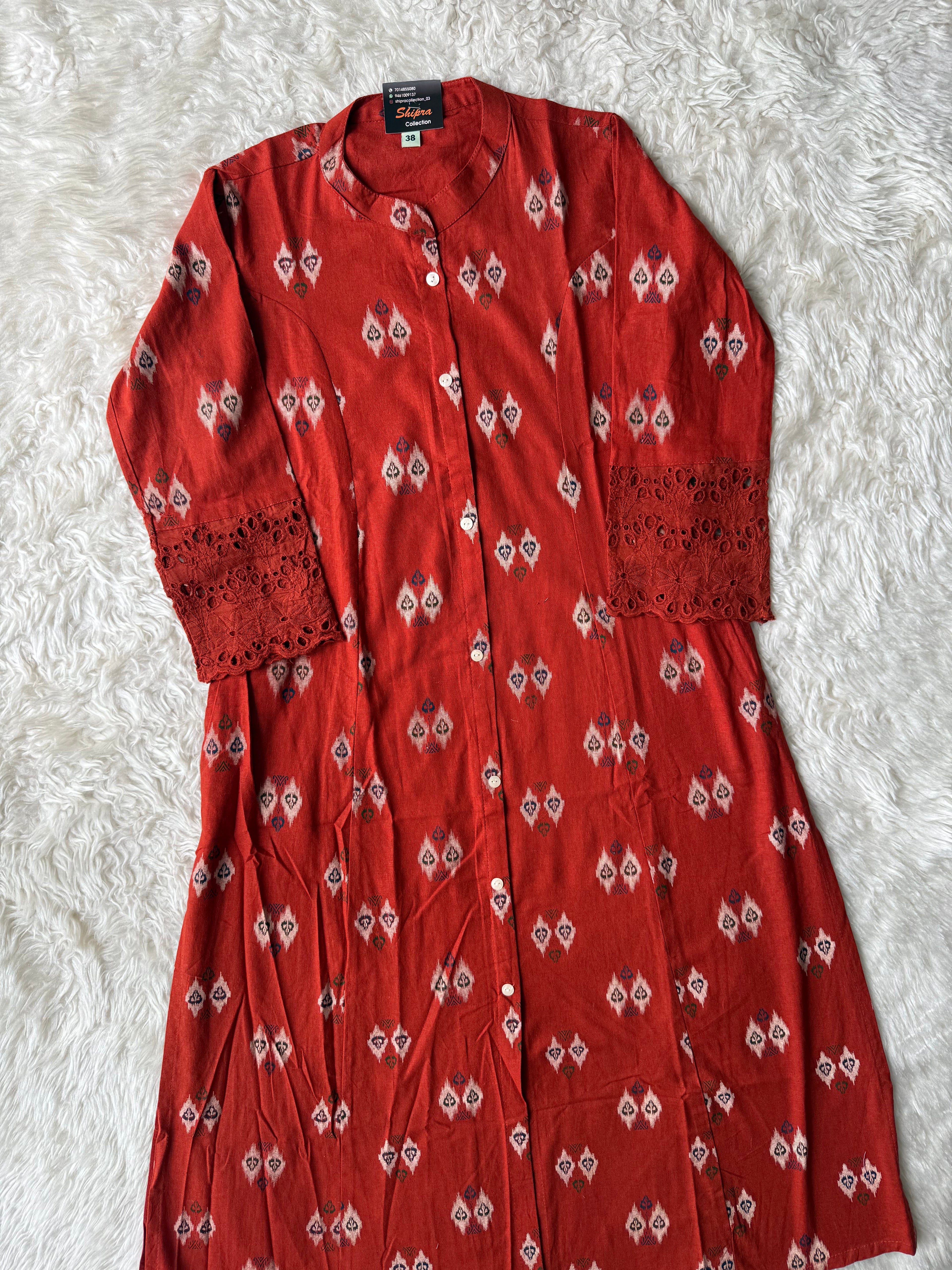 Khadi Cotton Aline kurti