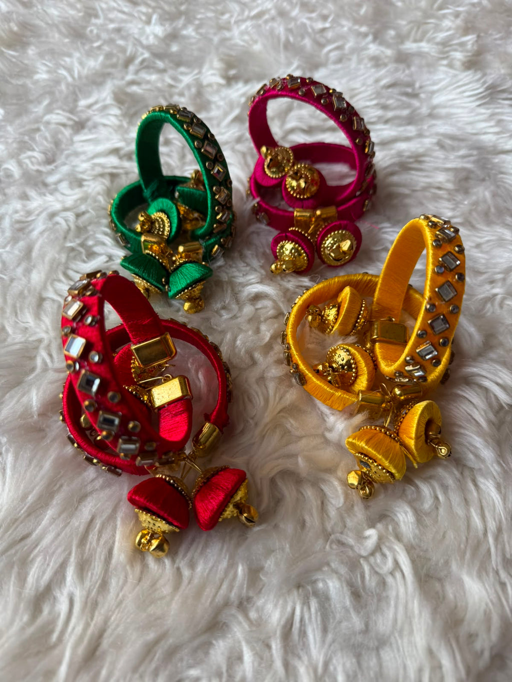 Festive Threadwork Bangles
