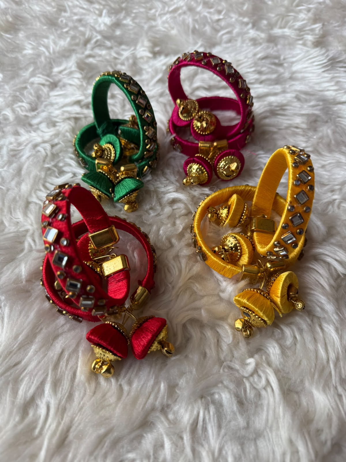 Festive Threadwork Bangles