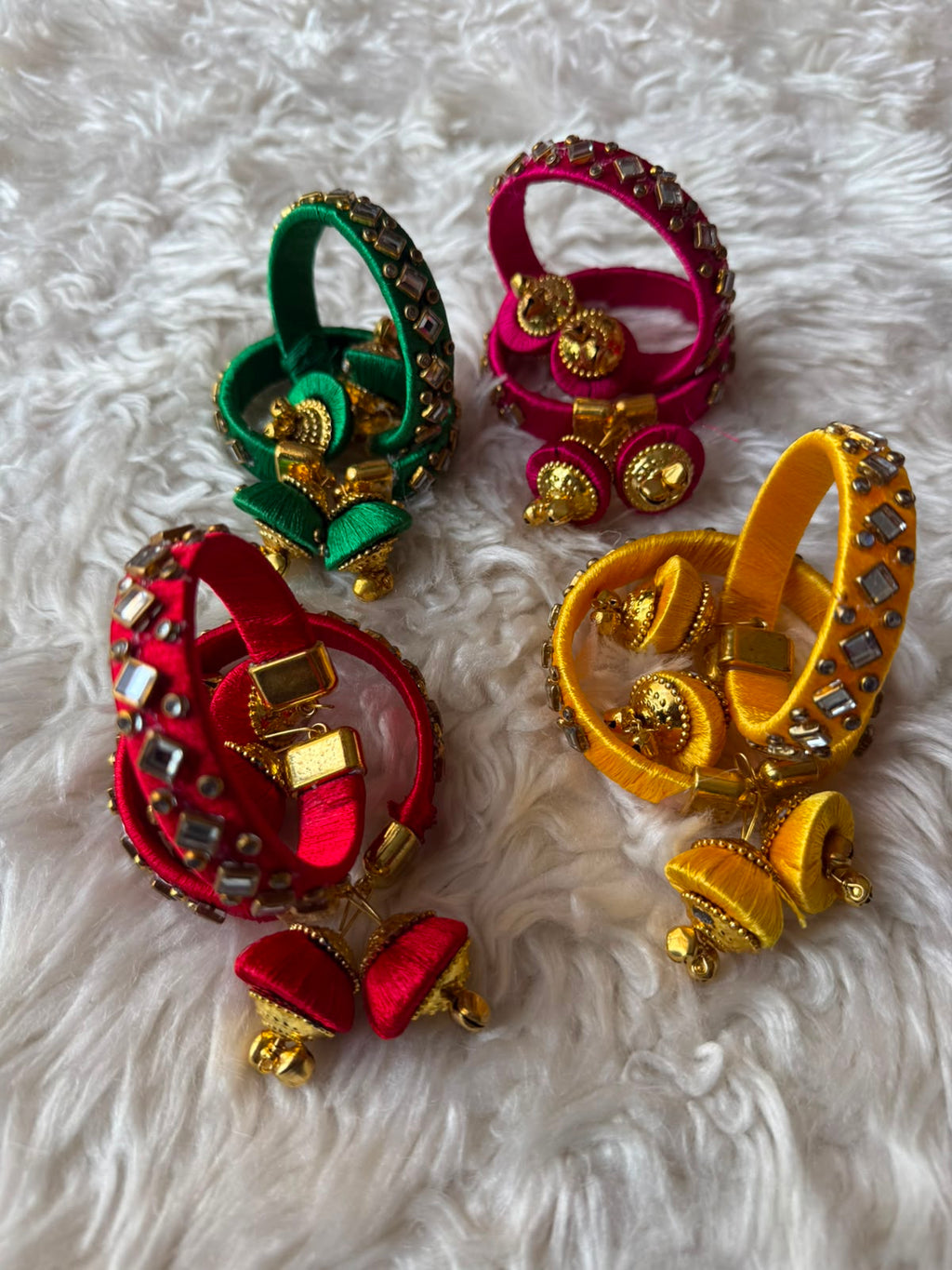 Festive Threadwork Bangles