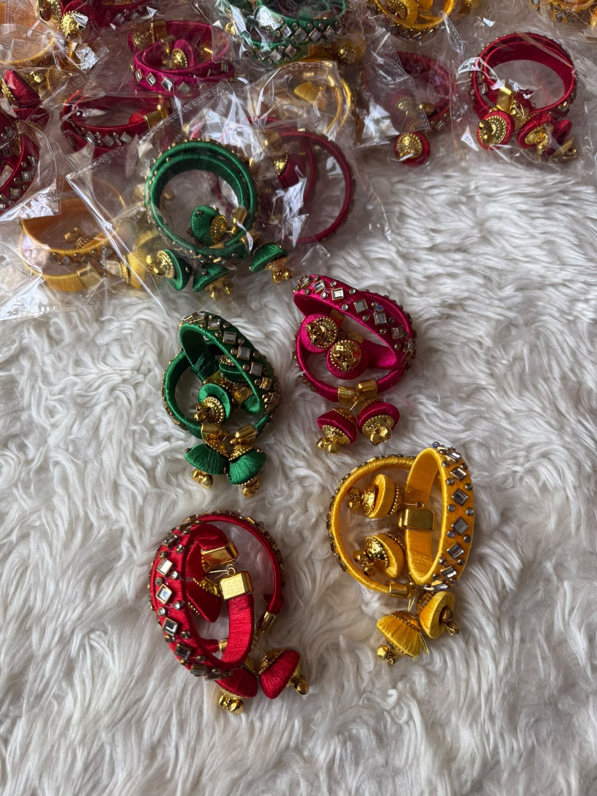 Festive Threadwork Bangles